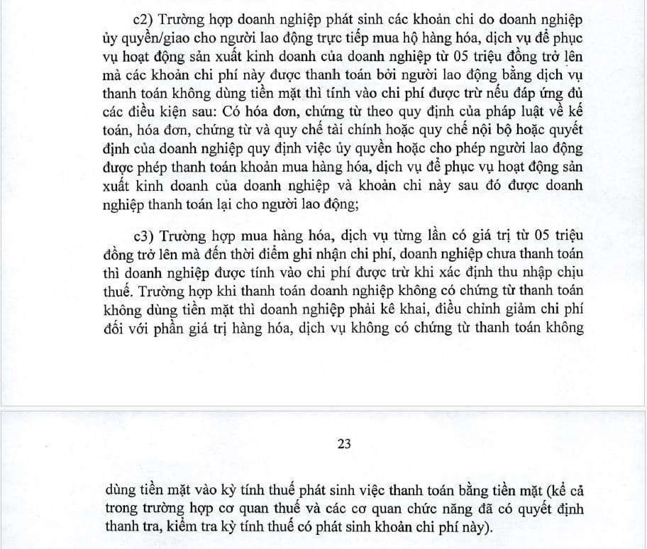 Thuế 2026: Có phải CK chi trên 5 triệu?