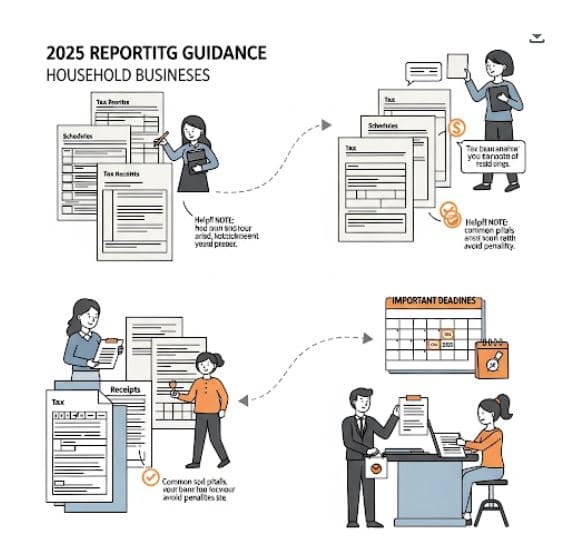 Báo cáo thuế hộ kinh doanh chi tiết từ A-Z năm 2025